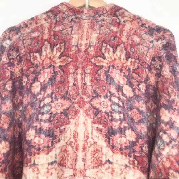 Anthropologie Akemi + Kin Laurel Canyon Cream Pink Wool Alpaca Knit Cardigan - Picture 12 of 16